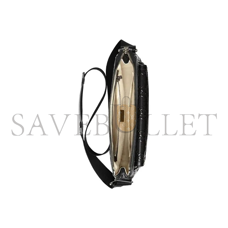 GUCCI GG EMBOSSED MESSENGER BAG 658565 (29*22*9.5cm)